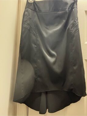 Candie's Black Satin Hi-Low Skirt